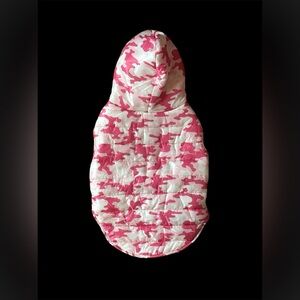 Top Paw Pink Camo Puffer Dog Coat-Large